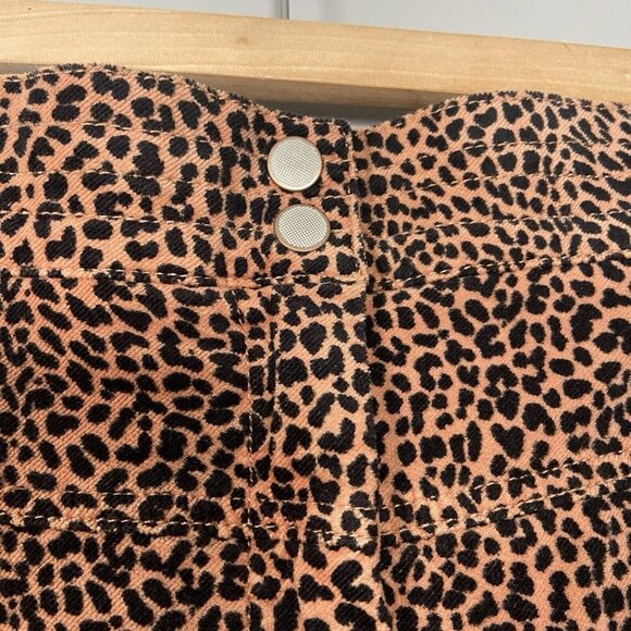 Anthropologie Kalea Joggers Pants Leopard Size 1X Plus Corduroy Mobwife NWT NEW - Picture 5 of 15